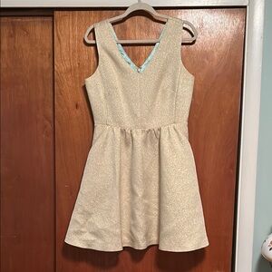 Vineyard Vines Gold and Mint Dress